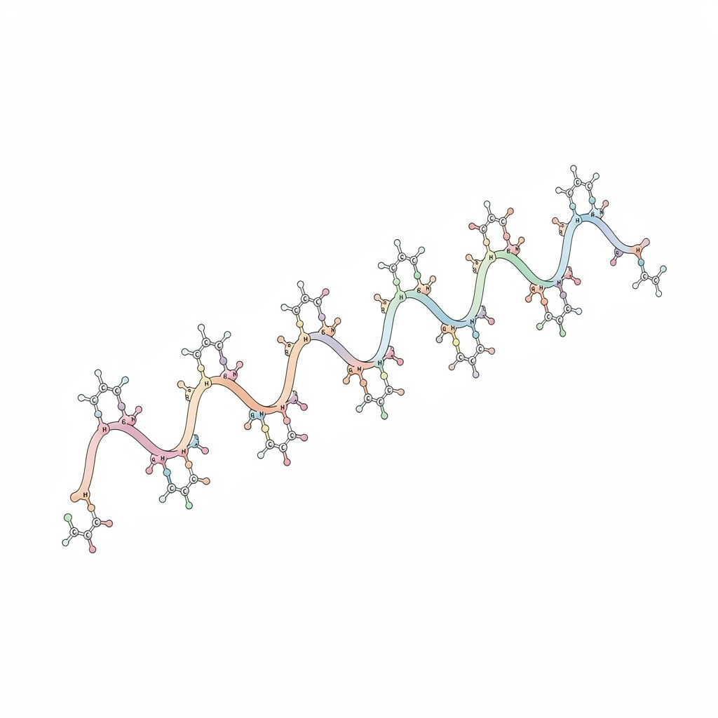 多肽分子结构示意图