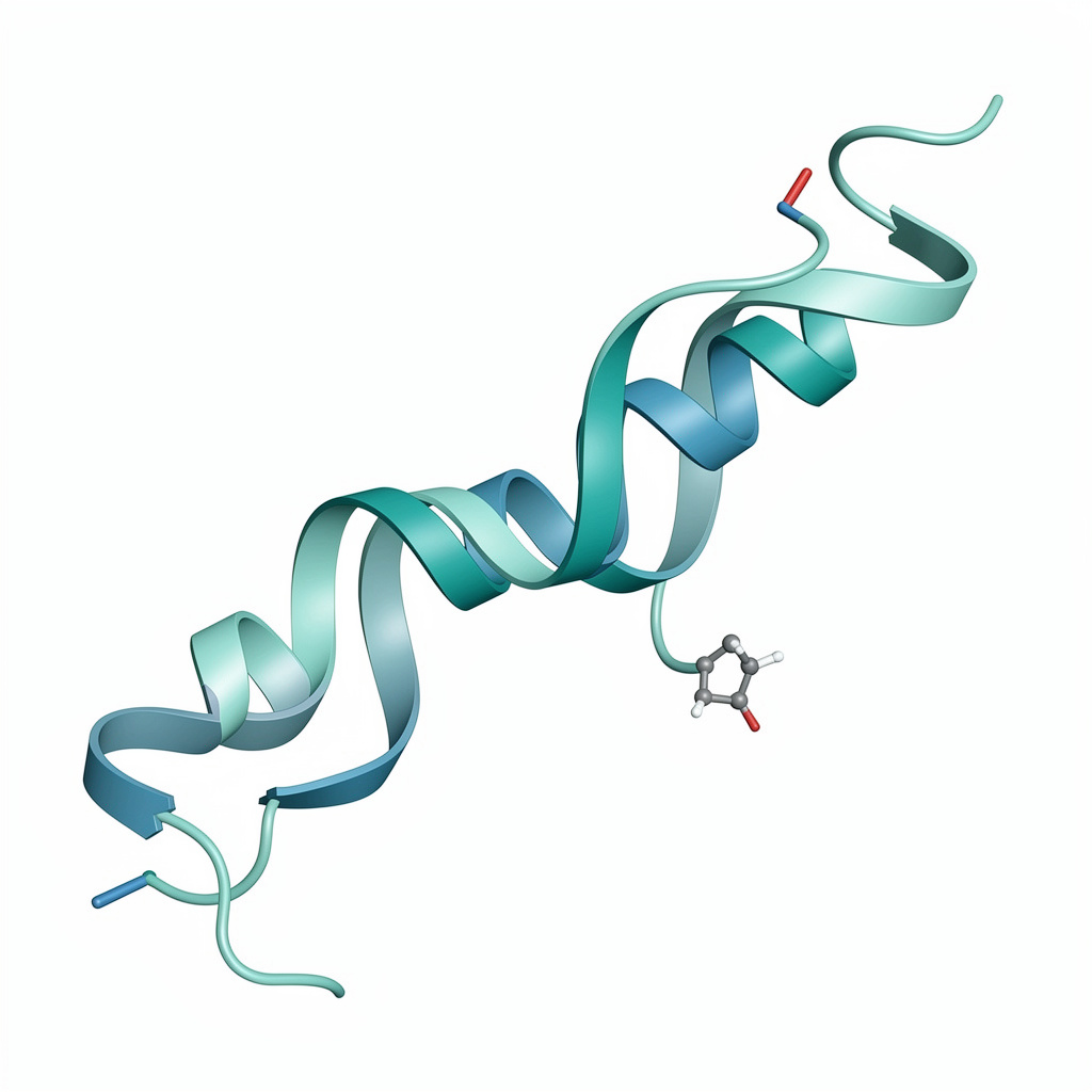 GLP-1受体激动剂分子结构示意图